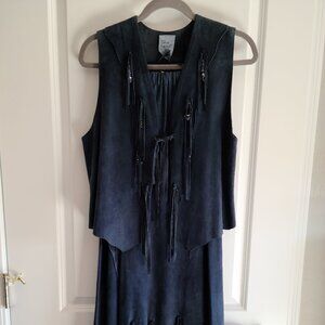 Blue Bonnet Rose Original Suede Ensemble